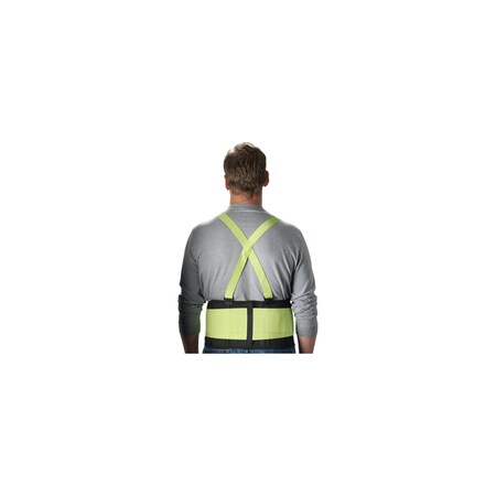 Pip HI-VIS NYLON ELASTIC, MED36"-40", BLACK W/ HI-VIS LIME, PK 50 290-550M